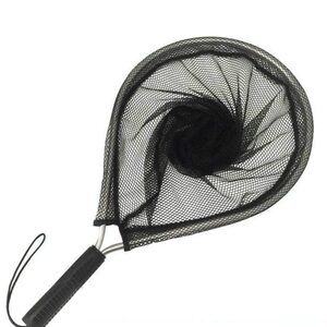 Soft Rubber Mesh Catch and Release Fish Net - Outdoor Lightweight hand Net 1pc